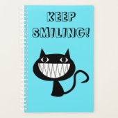 "BEHALT SMILING" Funny Comical Cat Planer (Vorderseite)