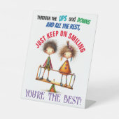 BEHALT SMILING SOCKELSCHILD (Vorderseite)