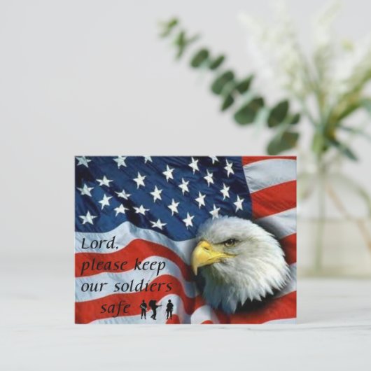 Behalt Soldier Safe Postkarte (Stehend Vorderseite)