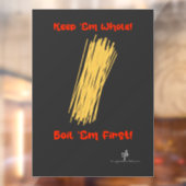 Behalt Spaghetti Ganzes und Erste-Fenster-Klammern Fensteraufkleber (Blatt 2)