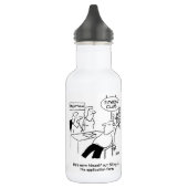 Behalt Spaß passen. Funny Fitness Club Edelstahlflasche (Links)