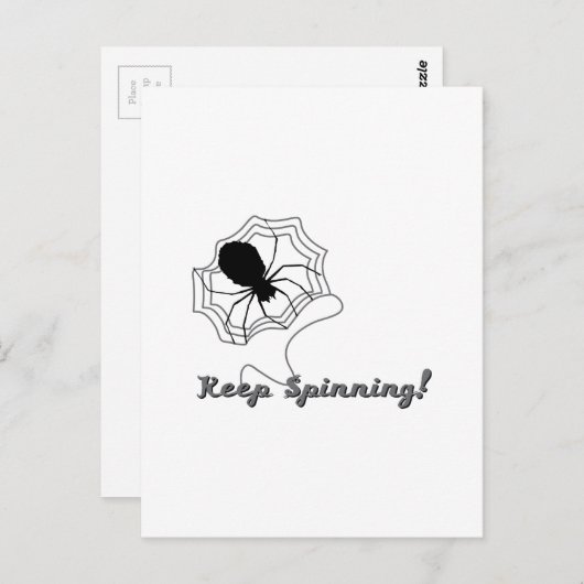 Behalt Spinning Postkarte (Vorne/Hinten)