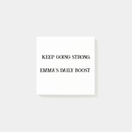 Behalt Strong Custom Motivierend Sticky Note Post-it Klebezettel (Vorderseite)