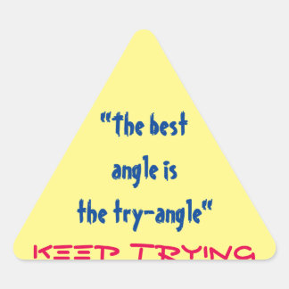 Behalt, Teacher-Aufkleber zu testen Dreieckiger Aufkleber