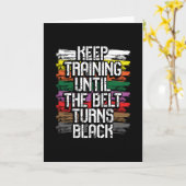 Behalt-Training bis der Gürtel schwarz wird Karte (Gelbe Blume)