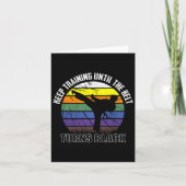 Behalt Training bis der Gürtel schwarze Karate sh Karte (Vorderseite)