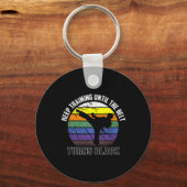 Behalt Training bis der Gürtel schwarze Karate sh Schlüsselanhänger (Vorderseite)