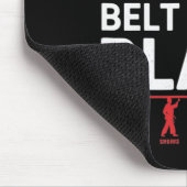Behalt Training bis der Gürtel schwarzen Karate De Mousepad (Ecke)