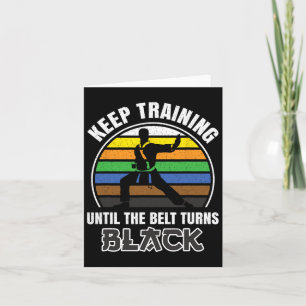 Behalt Training, bis der Gürtel sich schwarzen Fun Karte