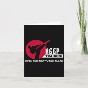 Behalt Training bis der Gürtel sich zum Schwarzen  Karte