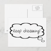 Behalt Traumförderung Ermutigung Niedliche Gedanke Postkarte (Vorne/Hinten)