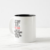 Behalt Trump bankrupt Zweifarbige Tasse (Vorderseite Links)