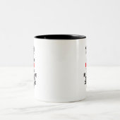 Behalt Trump bankrupt Zweifarbige Tasse (Mittel)