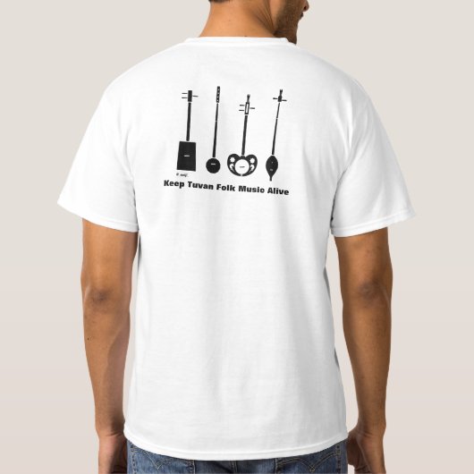 Behalt Tuvan Folk Music Alive tee - DOPPELSIERT (Rückseite)