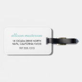 Behalt Twirling | Zitat von Minze und weißer Typog Gepäckanhänger (Rückseite horizontal)