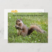 Behalt über die Postkarte der Meilen hinweg (Vorne/Hinten)