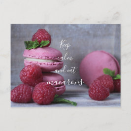 Behalt und esse Macarons // Foto Postkarte