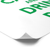 Behalt-und-trinken-Bier Poster (Ecke)