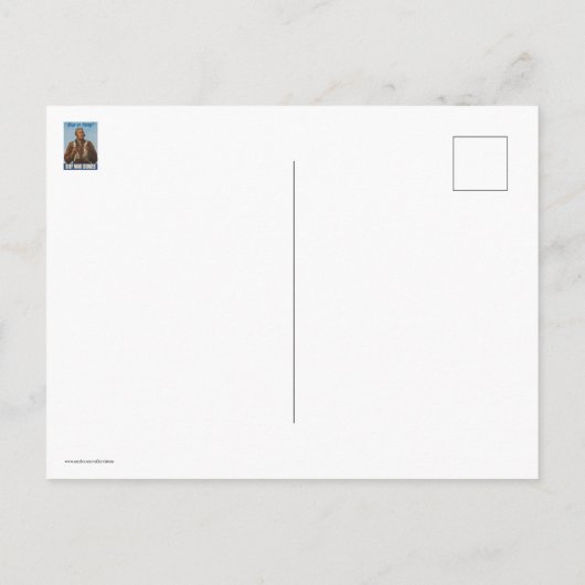 Behalt uns fliegen! postkarte (Rückseite)