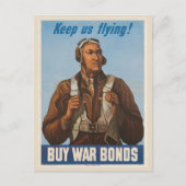 Behalt uns fliegen! postkarte (Vorderseite)