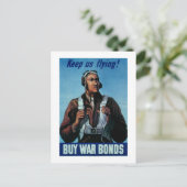 Behalt uns fliegen! ~ Tuskeegee Airman Postkarte (Stehend Vorderseite)