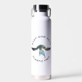 Behalt unsere glasfreie Aquarellschildkröte Trinkflasche (Vorne)