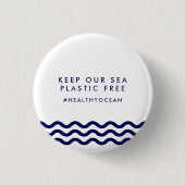 Behalt unsere Seeteile in den Nautikwellen des Fre Button (Vorderseite)