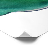 Behalt unseren Zuhause Green Round Bear Poster (Ecke)