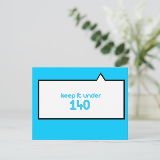 Behalt unter 140 postkarte (Stehend Vorderseite)