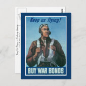 Behalt us Flying ~ Tuskeege Airman Postkarte (Vorne/Hinten)