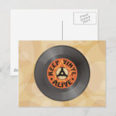 Behalt Vinyl Alive Postkarte (Vorne/Hinten)