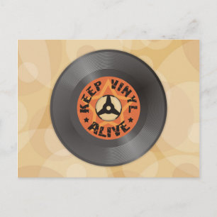 Behalt Vinyl Alive Postkarte