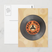 Behalt Vinyl Alive Postkarte (Vorne/Hinten)
