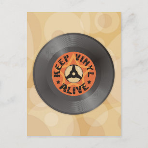 Behalt Vinyl Alive Postkarte
