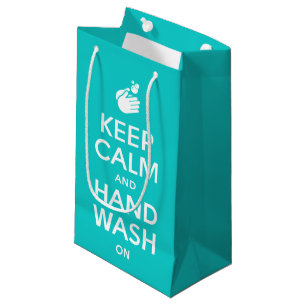 Behalt von Beruhigung und Handabwasch - Hygiene un Kleine Geschenktüte