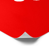 Behalt von Beruhigung und Tragen auf Gepäck Poster (Ecke)