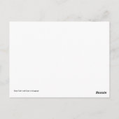 Behalt von Beruhigung und Tragen auf Gepäck Postkarte (Rückseite)