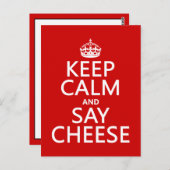 Behalt von "Calm and Say Cheese" (Fotografie) (in  Postkarte (Vorne/Hinten)
