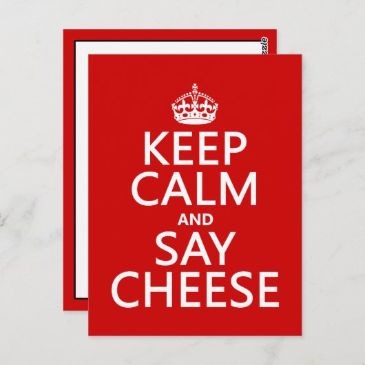 Behalt von "Calm and Say Cheese" (Fotografie) (in  Postkarte (Vorne/Hinten)