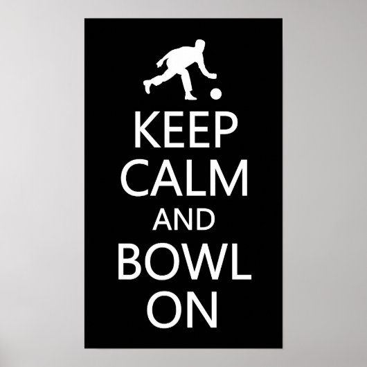 Behalt von Calm & Bowl On Custom Color Poster (Vorne)