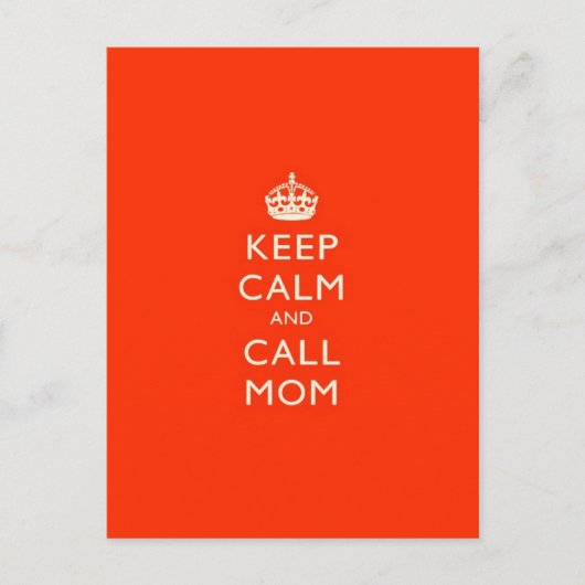 Behalt von Calm & Call-Mama Postkarte (Vorderseite)