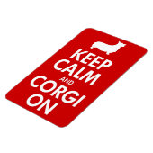 Behalt von Calm Corgi auf einem großen Auto-Magnet Magnet (Linke Seite)