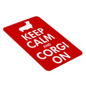 Behalt von Calm Corgi auf einem großen Auto-Magnet Magnet (Rechte Seite)