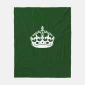 Behalt von Calm Crown auf Forest Green Fleecedecke (Vorderseite)