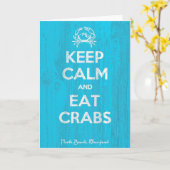 Behalt von Calm & Eat Crabs Karte (Gelbe Blume)