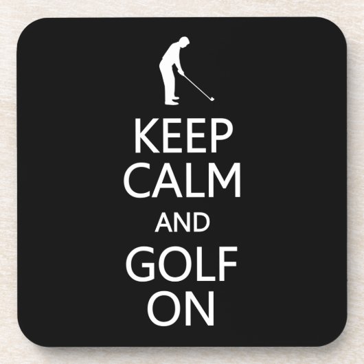Behalt von Calm & Golf auf Untersetzer mit Sonderf (Vorderseite)