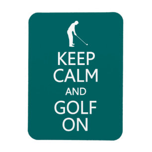 Behalt von Calm & Golf On Custom Color Magnet