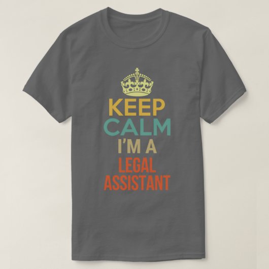 Behalt von Calm Ix27m als Rechtsassistent T-Shirt (Design vorne)