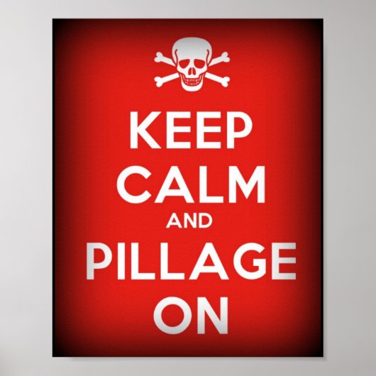 Behalt von Calm Pillage auf Pirate Poster (Vorne)