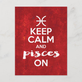 Behalt von Calm Pisces am Geburtstagshoroskop Postkarte